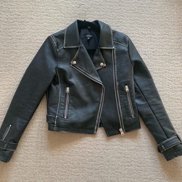 Topshop Jackets & Blazers - Top shop faux leather jacket